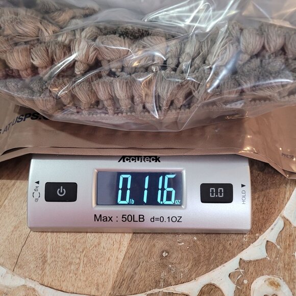 POL Olive Green Gray Boho Long Sleeve Tiered Dress With Pom Pom Trim Hem - Picture 12 of 12